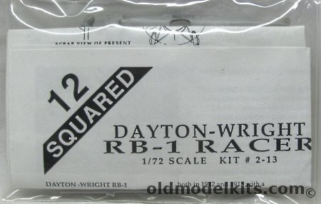 12 Squared 1/72 Dayton-Wright RB-1 Racer - Bagged, 2-13 plastic model kit